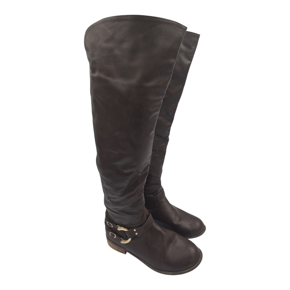 Olive WOMEN'S Boots SIZE 7.5 Brown Knee HIGH